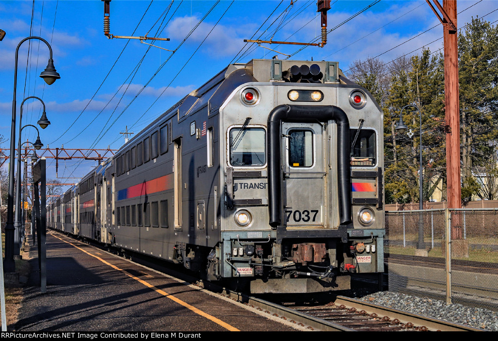 NJT 7037 on train 6642